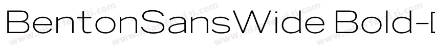 BentonSansWide Bold字体转换